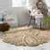 August Grove Round Amberboi Floral Handmade Flatweave Jute Sisal