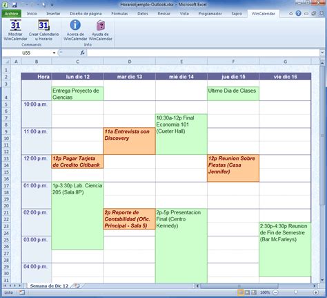 Creador De Calendario Para Word Y Excel