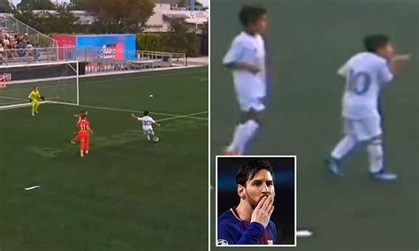 Footage Of Lionel Messi S Son Mateo Scoring Five Goals Goes Viral As