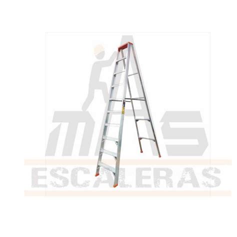 Escalera Tijera De Pasos Pelda Os En Aluminio Ferreter A