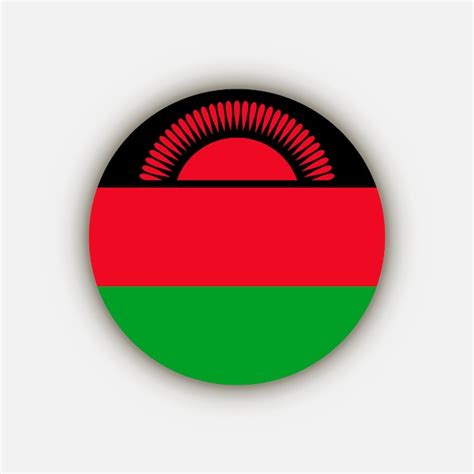 Premium Vector | Country Malawi Malawi flag Vector illustration