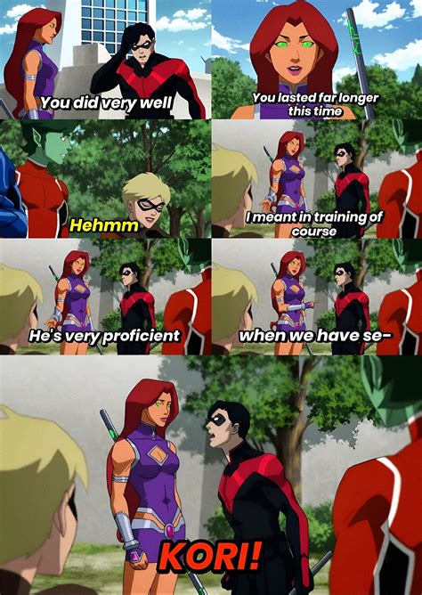 [Film/TV] Starfire reveals Nightwing's hidden talent. (Teen Titans