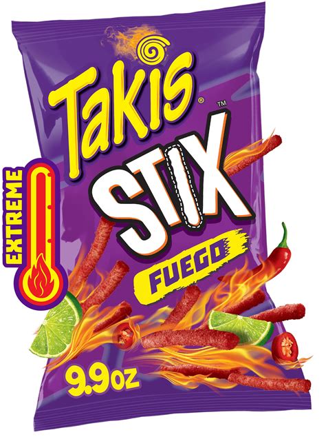 Takis Fuego Stix 9 9 Oz Sharing Size Bag Hot Chili Pepper Lime Corn