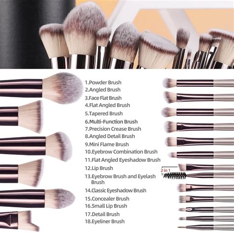 Makeup Brushes Set Names