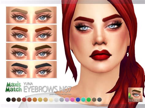 Pralinesims Maxis Match Eyebrow Pack N01