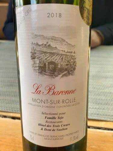 Le Cellier Du Mas La Baronne Mont Sur Rolle Grand Cru Vivino