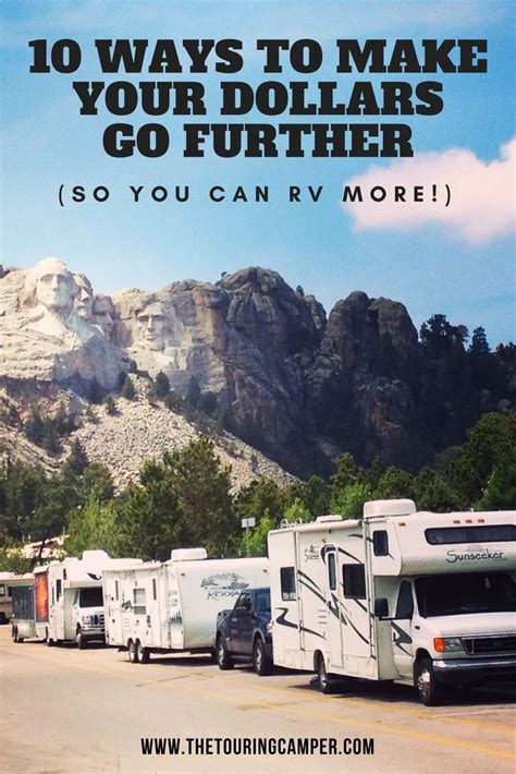 Rv Park With Mountains In The Background And Text That Reads 10 Ways To