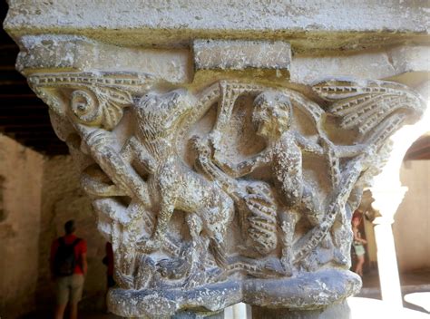 Chapiteau du cloître roman cathédrale St Lizier XIe XIVe Flickr