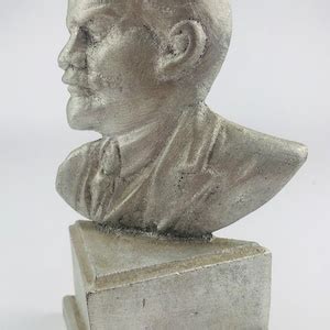 Bust Of Lenin Vintage Desk Souvenir Memorabilia Soviet Era Etsy