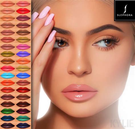 KYLIE Gloss Collection SLEPHORA Kylie Gloss Sims 4 Cc Makeup Sims