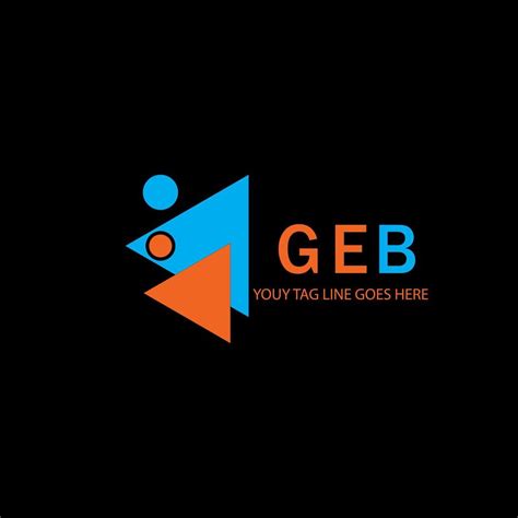 Geb Letter Logo Creative Design With Vector Graphic Vector Art