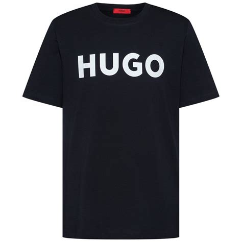 Hugo Boss Dulivio Printed Logo Cotton Black T Shirt Clothing From N