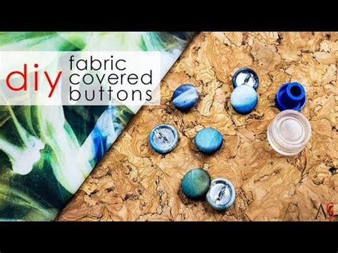 Diy Fabric Covered Buttons Youtube