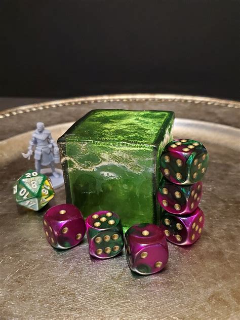 Gelatinous Cube Dandd Miniature Translucent Green Red Or Etsy