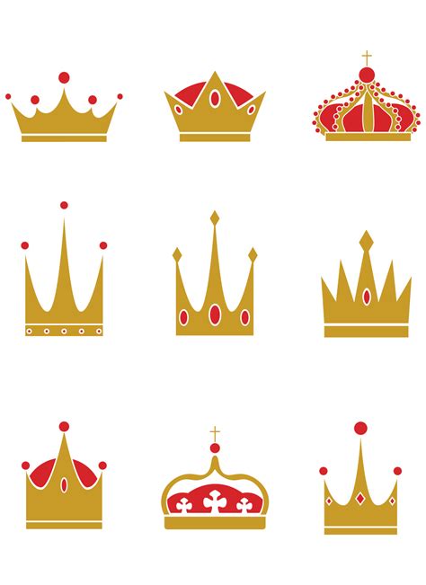 Crown Vector Design Illustration Isolated On White Background