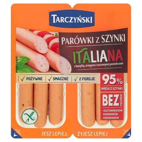 Tarczyński Parówki z szynki Italiana 220 g 2 x 110 g Zakupy online