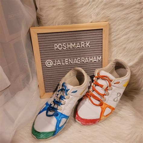 Infinity Rival Cheerleader Shoes Blue Orange 8 Gem