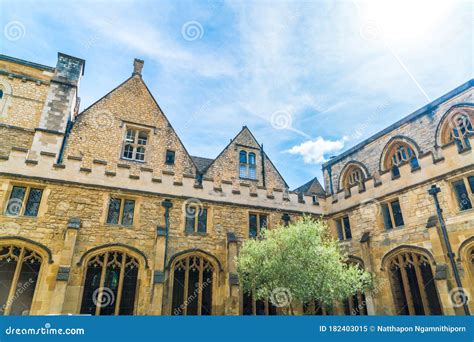 Beautiful Architecture Christ Church Cathedral in Oxford, UK Stock ...