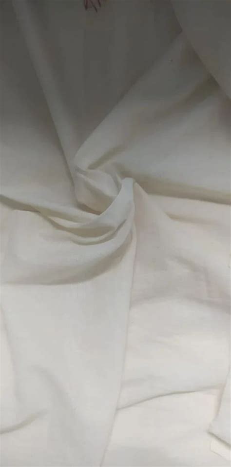 80 GSM 60x50 White Pure Cotton Fabric Plain Solids At Rs 29 Meter In