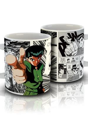 Caneca Anime Yu Yu Hakusho Yusuke Hiei Kuwabara Kurama Compre