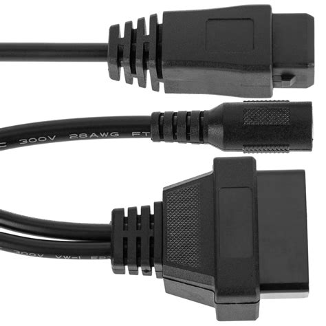 Cable de diagnóstico OBD2 2 pin macho y conector DC hembra compatible