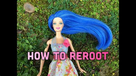 How To Reroot A Doll Come Restaurare Una Barbie Youtube