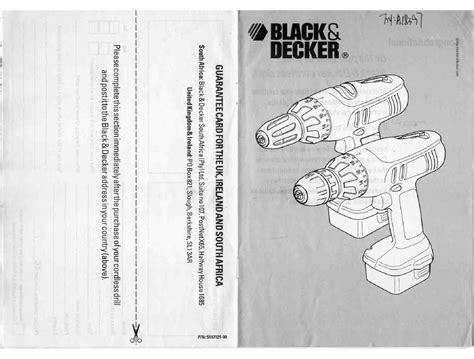 BLACK & DECKER CORDLESS DRILL MANUAL Pdf Download | ManualsLib