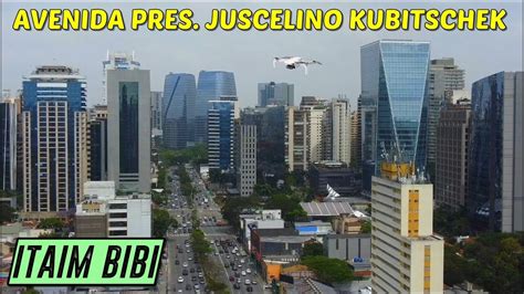 Drone Na Av Pres Juscelino Kubitschek Entre Faria Lima E Av Santo