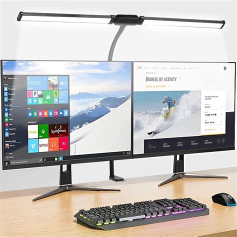 Cabe A Dupla Led Desk L Mpadas Stepless Dimmable Luz Monitor De