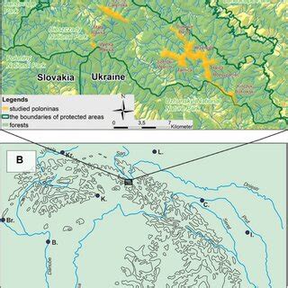 Map of the Bieszczady National Park (A) and its localization in the ...