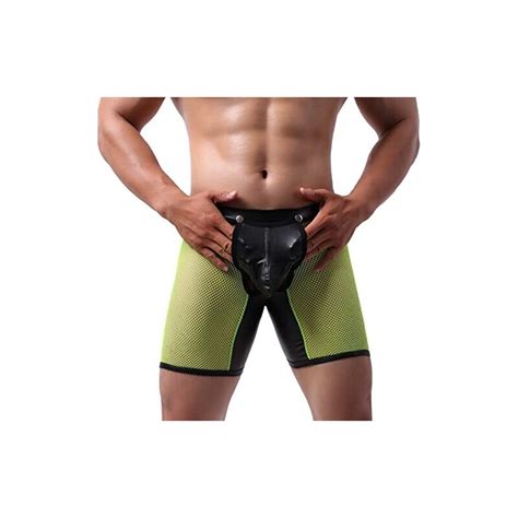 Cewifo Mutande Uomo Cotone Intimo Uomo Sexy Hot Trasparente Perizoma Uomo Pizzo Costume Boxer