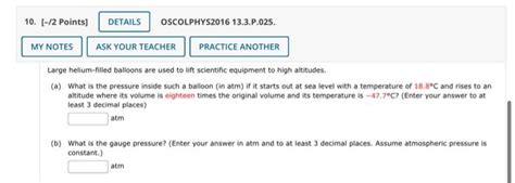 Solved 10 2 Points Details Oscolphys2016 13 3 P 025 My