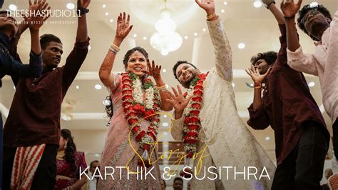 Karthik Susithra Candid Video Reception Theeshastudio Cinematic