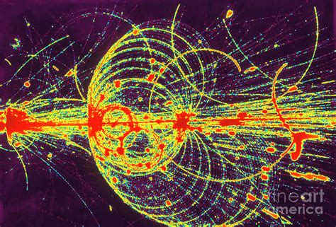 Streamer Chamber Photo Of Particle Tracks Photograph By Cern Science