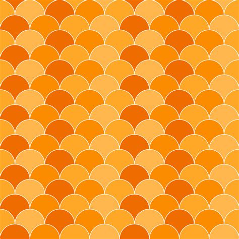 Orange Fish Scales Pattern Fish Scales Pattern Fish Scales Seamless