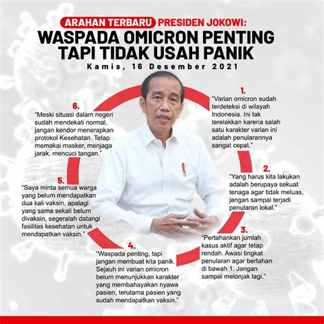 Temon Arahan Presiden Jokowi Terkait Covid Varian Omicron Jangan