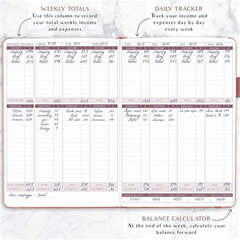 Legend Planner Rastreador De Ingresos Y Gastos Libro De Registro De