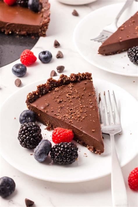 Chocolate Ganache Tart Vegan Running On Real Food