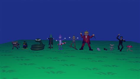 Earthbound 64 N64 Models For Onett Enemies 2 Rearthbound
