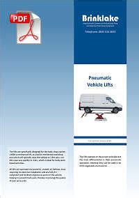 Commercial ATEX Compliant Pneumatic Car Lift For The Body Shop From