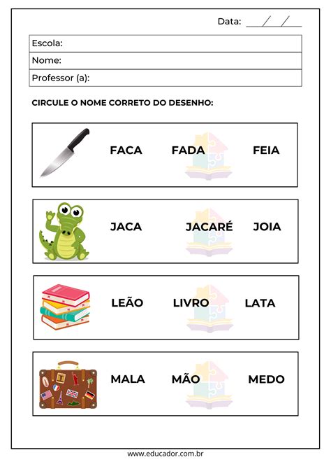 Atividade De Leitura 1º Ano - Atividades de leitura para 1º ano fundamental - Educador