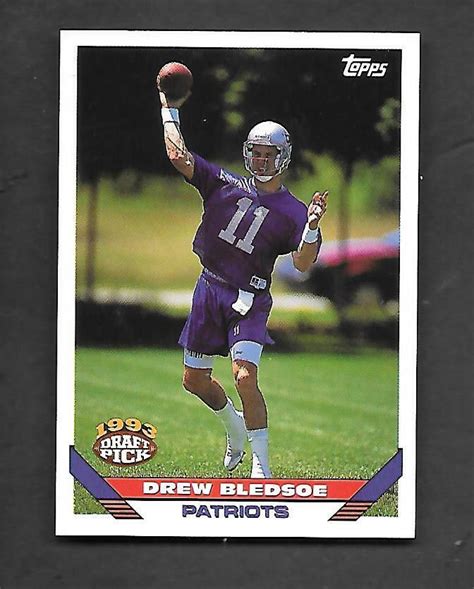 Drew Bledsoe Topps Rookie New England Patriots Ebay