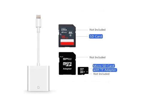 Переходник для iPhone на SD Card Reader адаптер для iPad на картридер ...