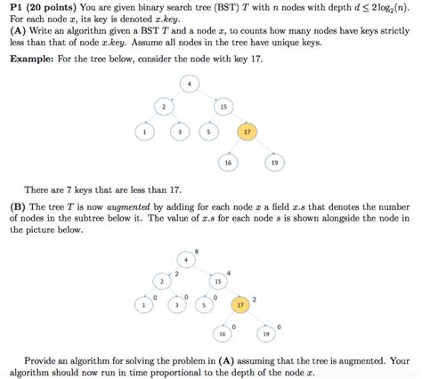 Solved You Are Given Binary Search Tree Bst T With N Nodes