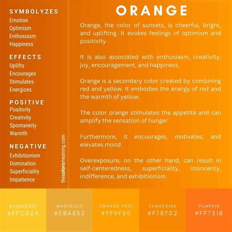 Meaning Of The Color Orange Symbolism Uses And More