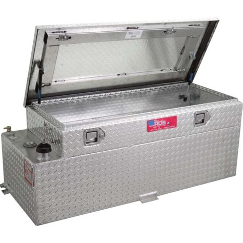 Rds Aluminum Auxiliary Fuel Tank Toolbox Combo 60 Gallon Rectangular Diamond Plate Supplier