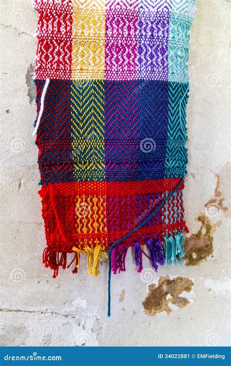 Handmade Colorful Scarf Stock Image Image Of Colorful 34022881