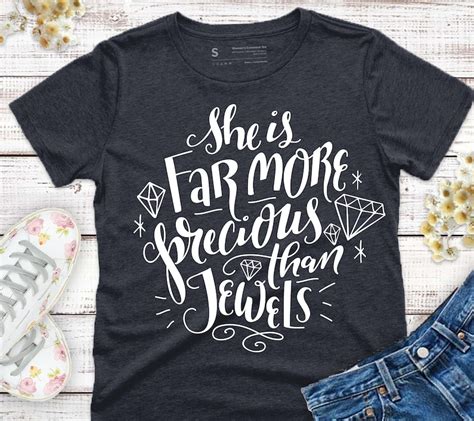 She Is Far More Precious Than Jewels Svg Cut File Hand Etsy