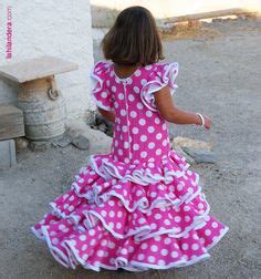 Trajes De Gitana Para Ni A Confeccionado En Color Celeste Con Lunares