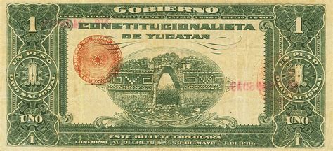 Peso La Tesoreria General Del Estado State Of Yucatan Numista